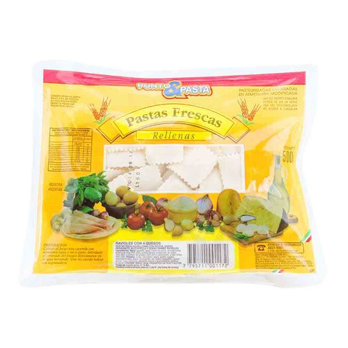 Ravioles Punto&pasta 4 Quesos 500 Gr