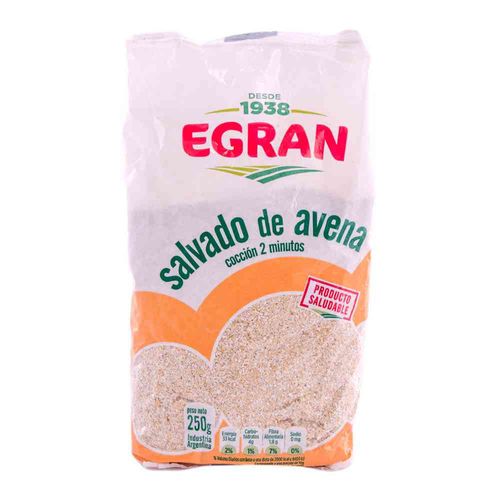 Salvado De Avena 250 Gr Egran