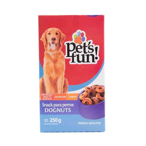 Snacks Para Perros Dognuts Pet S Fun 250 Gr