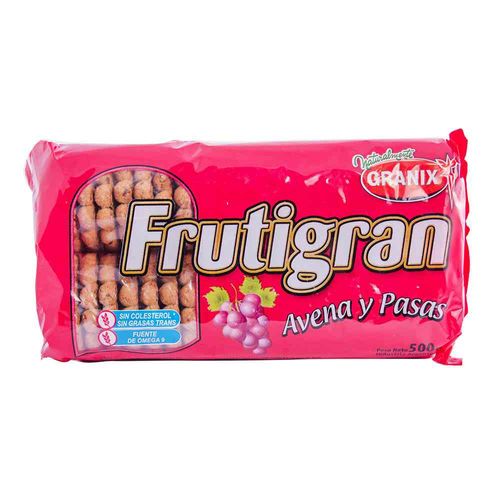 Galletitas Frutigran Avena Y Pasas 500 Gr