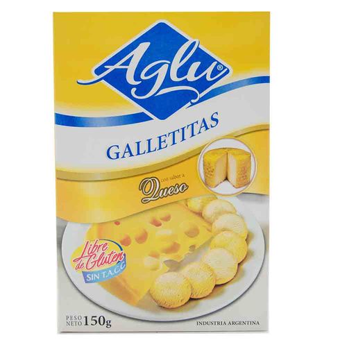 Galletitas Saladas Queso 150 Gr Aglu