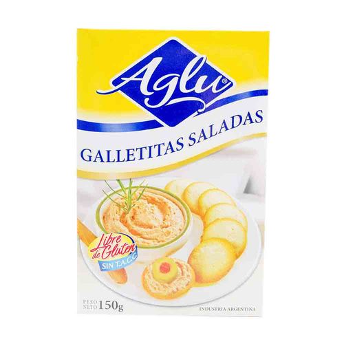 Galletitas Saladas Sin Tacc 150 Gr Aglu