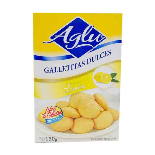 Galletitas Dulces Limón Aglu 150 Gr