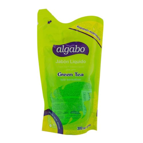 Jabón Líquido Algabo Green Tea Repuesto 300 Ml