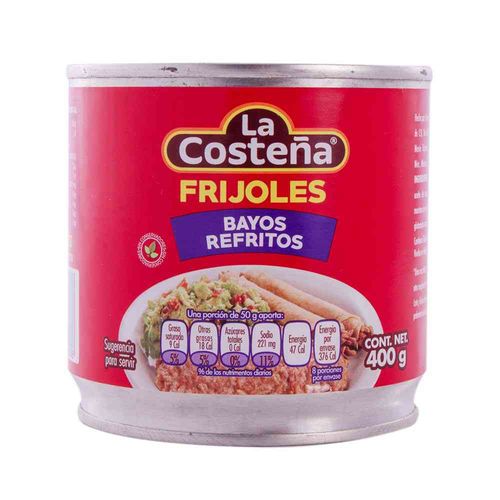 Porotos Bayos Refritos La Costeña 400 Gr