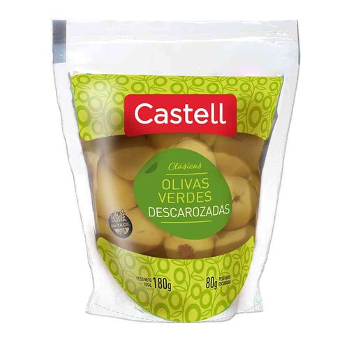 Aceitunas Castell Verdes Descarozadas 80 Gr