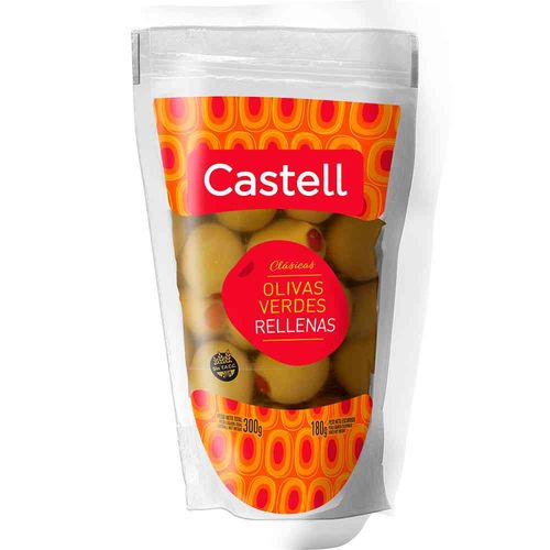 Aceitunas Castell Rellenas Con Morrón 180 Gr