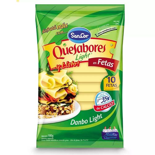 Queso En Fetas Sancor Quesabores Dambo 180 Gr