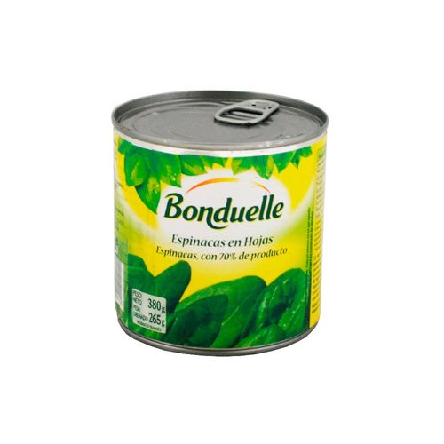 Espinaca En Hojas Bonduelle 380 Gr