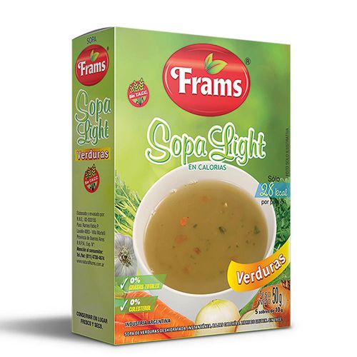 Sopa Light Sin Tacc De Verduras 50 Gr Frams