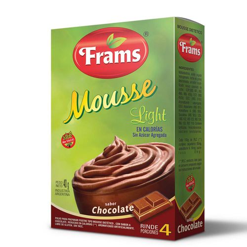 Mousse Light De Chocolate Sin Tacc Frams 40 Gr