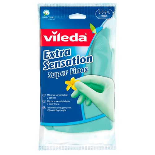 Guantes Extra Sensación Talle Xl Grande Vileda