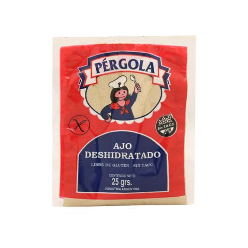 Ajo En Polvo Deshidratado Sin Tacc Pergola 25 Gr