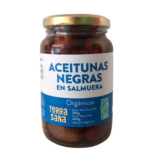 Aceitunas Negras Orgánicas Terrasana 400 Gr