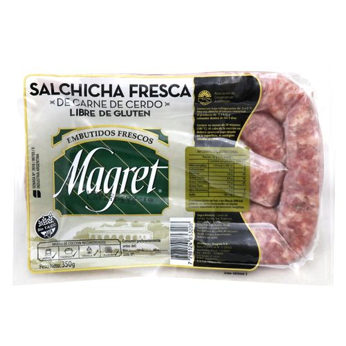 Salchicha De Cerdo 350 Gr E/v - Magret