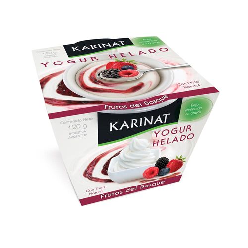 Yogurt Helado Karinat Frutos Del Bosque 120 Gr