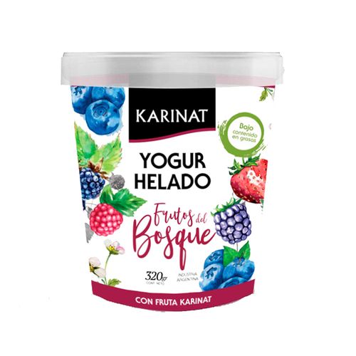 Yogur Helado Karinat Frutos Del Bosque 320 Gr