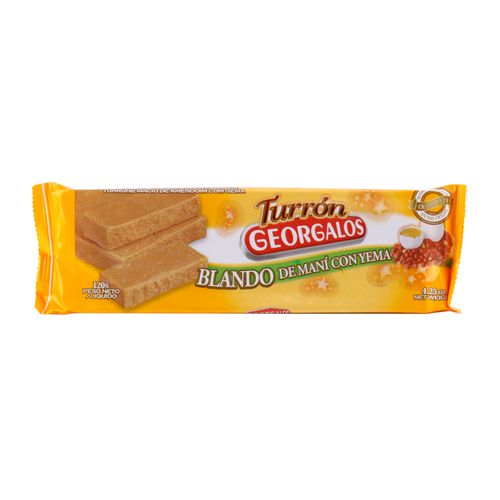 Turron Georgalos De Yema Pepipan Paquete 120 Gr