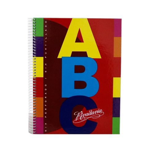 Cuaderno Rivadavia Abc Con Espiral Rayado 60 Hojas