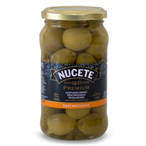 Aceitunas Nucete Premium Descarozadas 180 Gr