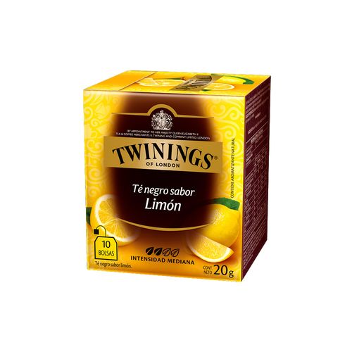 Te Negro Con Limon Twinings X 10 Saquitos