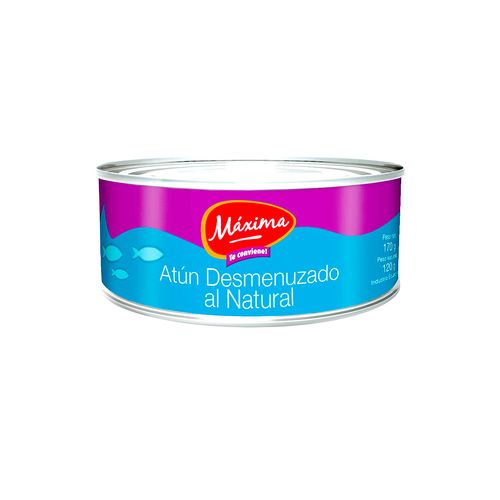 Atún Desmenuzado Al Natural Maxima 170 Gr