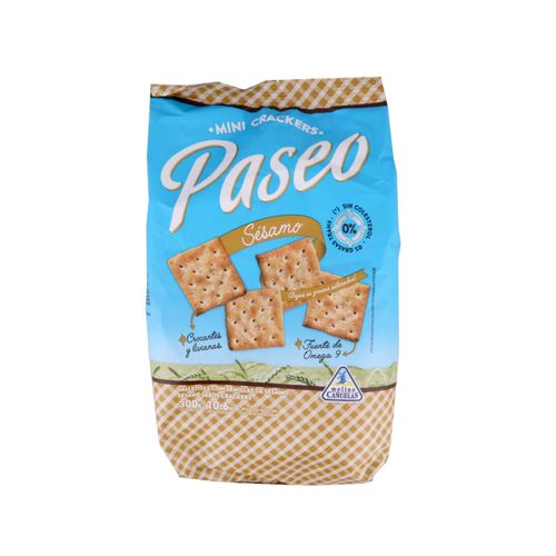 Galletitas De Agua Mini Crackers Paseo 300 Gr