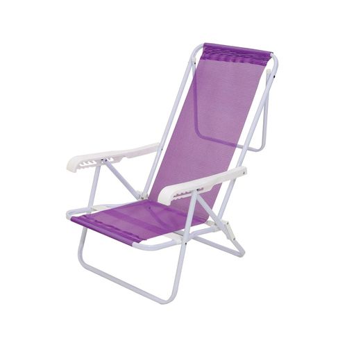 Silla Reclinable Mor 8 Posiciones Acero Sannet Violeta