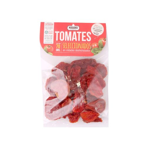 Tomate En Mitades Deshidratados Paquete 70 Gr