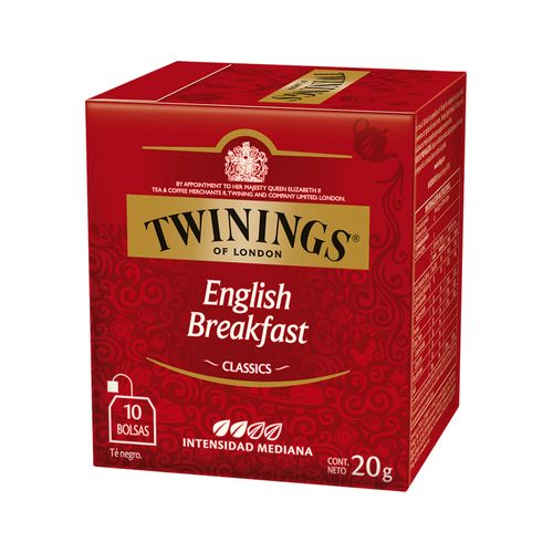Te English Breakfast Twinings 10 Saquitos