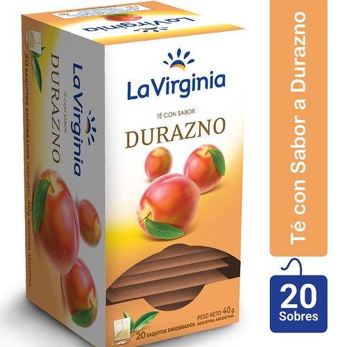 Té En Saquitos La Virginia Durazno 40 Gr