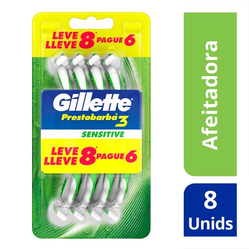 Máquina De Afeitar Sensecare X 8 Un Gilette Prestobarba