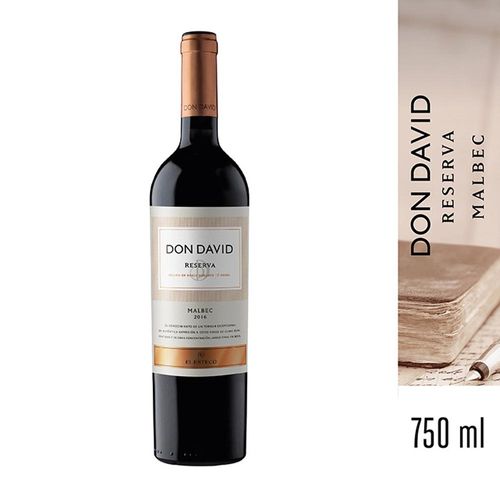 Vino Tinto Don David Reserva Malbec 750 Cc