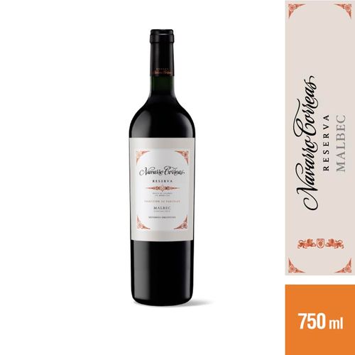 Vino Tinto Reserva Malbec 750 Cc Navarro Correas