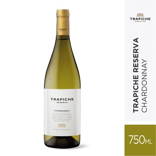 Vino Blanco Trapiche Reserva Chardonnay 750 Cc