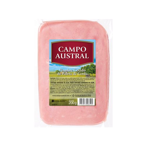 Fiambre De Cerdo Cocido Campo Austral Kg