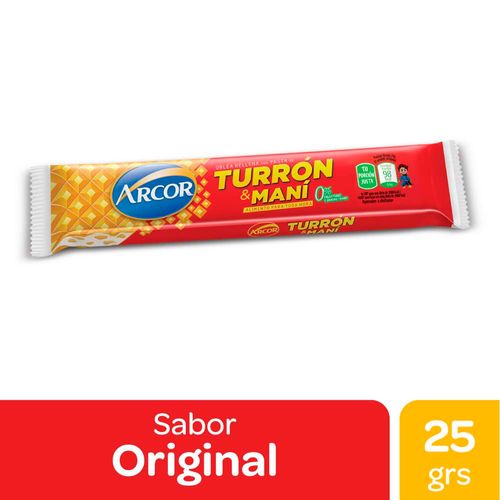 Turrón De Maní Arcor 25 Gr