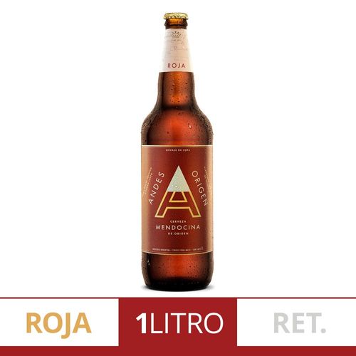 Cerveza Roja 1l Retornable Andes Origen