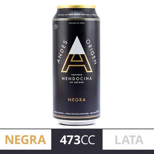 Cerveza Andes Negra Lata 473cc