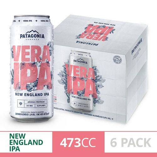 Cerveza Patagonia Vera Ipa 473cc 6un