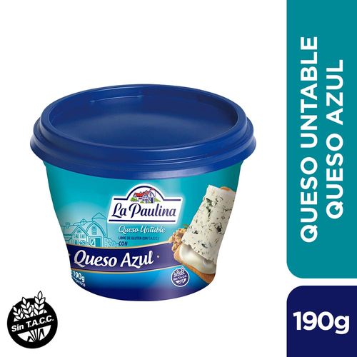 Queso Untable La Paulina Fundido Azul 190 Gr