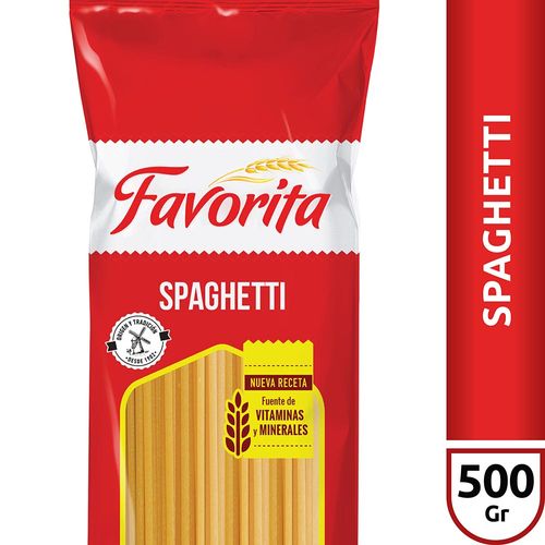 Fideos Spaghetti Favorita X500 Gr