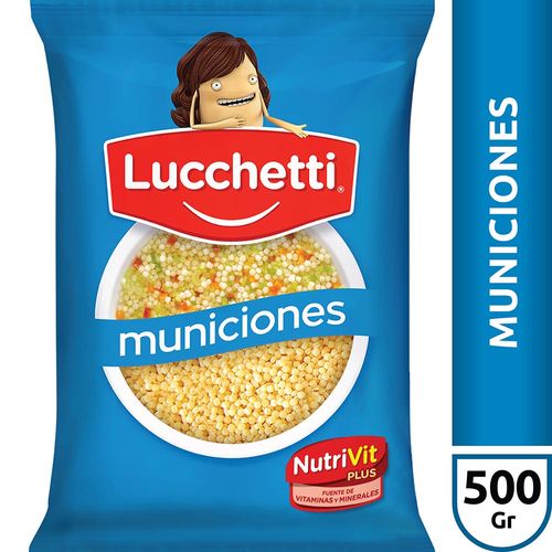 Fideos Municiones Lucchetti X500 Gr