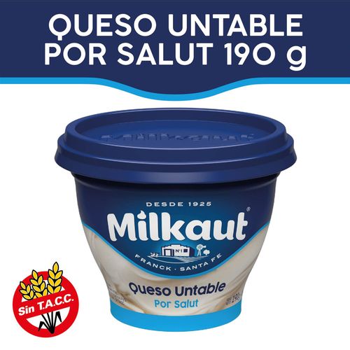 Queso Untable Milkaut Por Salut Pote 190 Gr