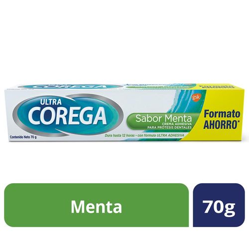 Adhesivo Dental Ultra Corega Menta 70gr