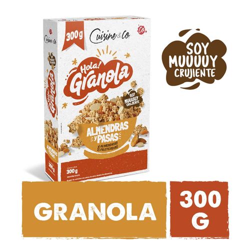 Hola Granola Pasas Y Almendras Cuisine & Co 300 Gr
