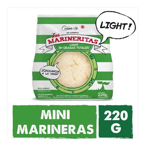 Galletitas Mini Marineras Light 220 Gr Cuisine & Co Nbe Mp
