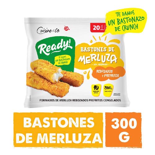 Bastones De Merluza Rebozados 300 Gr Cuisine & Co