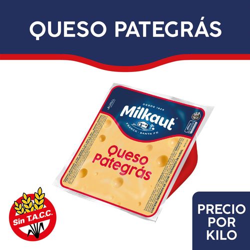 Queso Pategras Paquete X Kg Milkaut