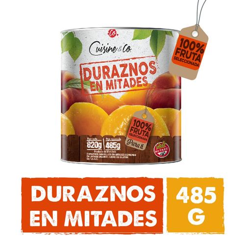 Duraznos En Mitades 485 Grs Cuisine & Co